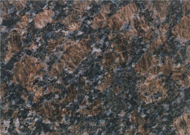 Saphir Brown Granite Slabs & Tiles, India Brown Granite