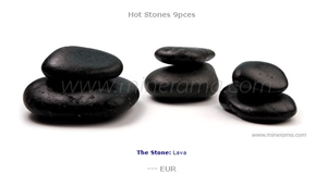 Lava Stone Hot Stones Massage Stones, Black Basalt Massage Stones