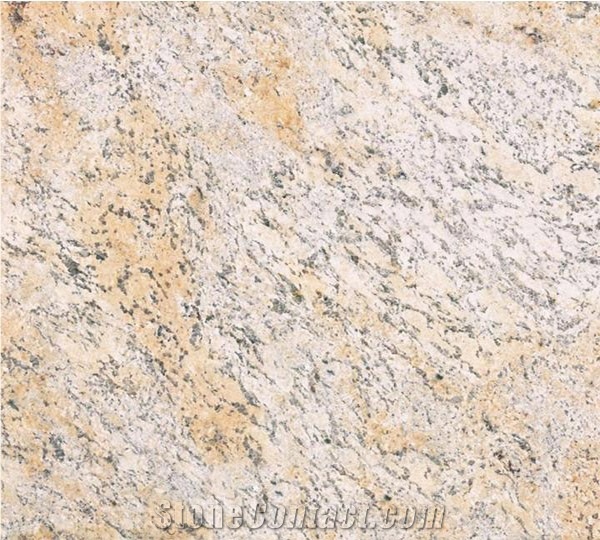 Ivory Chiffon Granite Slab, India Beige Granite