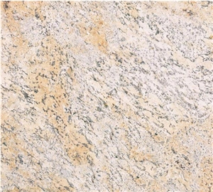 Ivory Chiffon Granite Slab, India Beige Granite