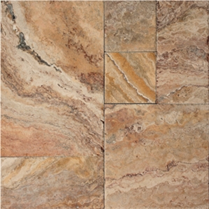 Scabos Travertine Honed Filled Pattern