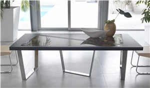 Marble Table Top, Nero Marquina Black Marble Tables