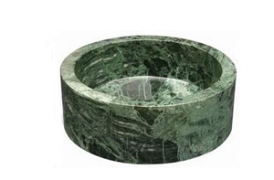 Indian Dark Green Marble Wash Basin