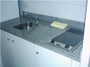 Gris Salto Granite Kitchen Countertop, Gris Salto Grey Granite Kitchen Countertops