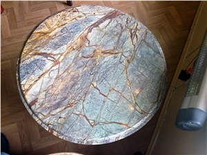Rain Forest Green Table Top, Rain Forest Green Marble Table Tops