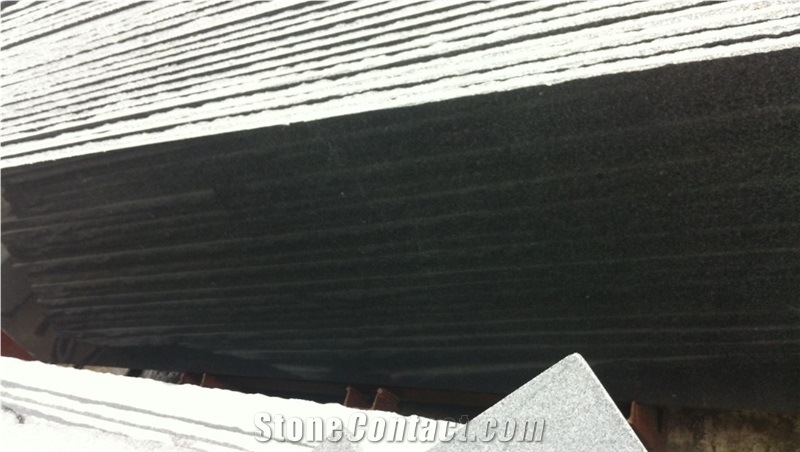 G654 Dark Black Granite Slab, China Grey Granite
