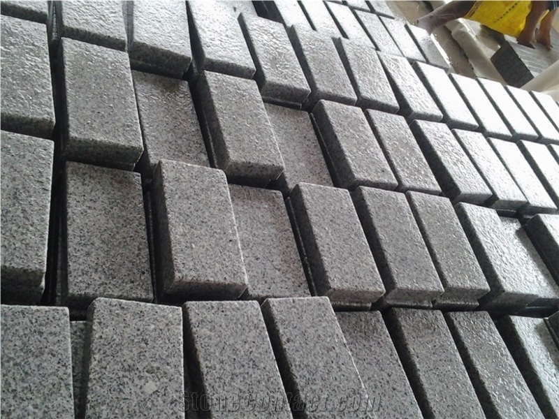 Grey Granite G603 for Landscaping Cobble, Pavers, Cube Stone, Tiles Slabs