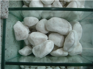White Pebble Stone Gravel, White Marble Pebble Stone