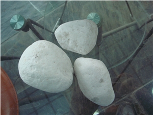 White Pebble Stone Gravel, White Marble Pebble Stone