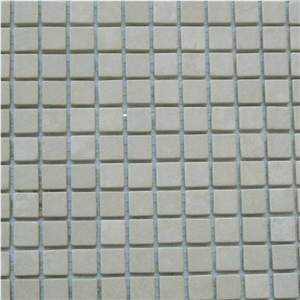 Crema Marfil Mosaic, Cream Marfil Beige Marble Mosaic