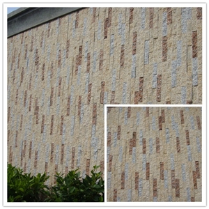 G682 Granite Split Wall Cladding,China Yellow Granite Wall