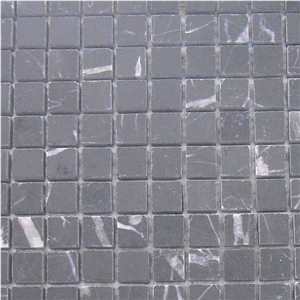 Nero Marquina Mosaic, Nero Marquina Black Marble Mosaic