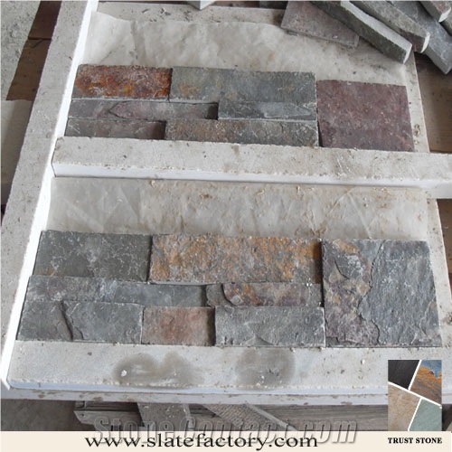 Cheap Peacock Slate Rust Cultured Stone Veneer,Nature Cultural Stone Wall Siding,Cultured Stone Wall Facade,Cultured Stacked Stone Wall Veneer,Culture Stone Panels