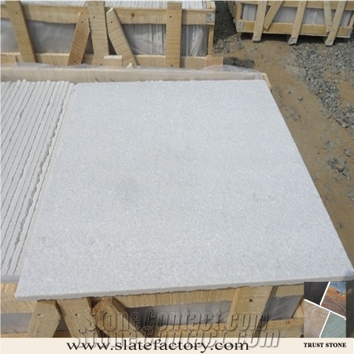 Flamed Quartzite Tile, China White Quartzite