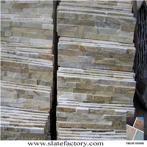 Natural Stone Wall Cladding, Beige Quartzite Wall Cladding