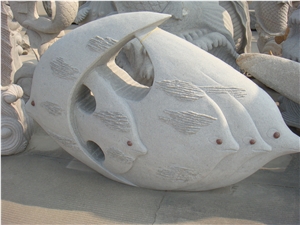 Animal Granite Sculpture, Granite Fish Sculpture,h