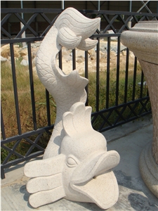Animal Granite Sculpture, Granite Fish Sculpture,h