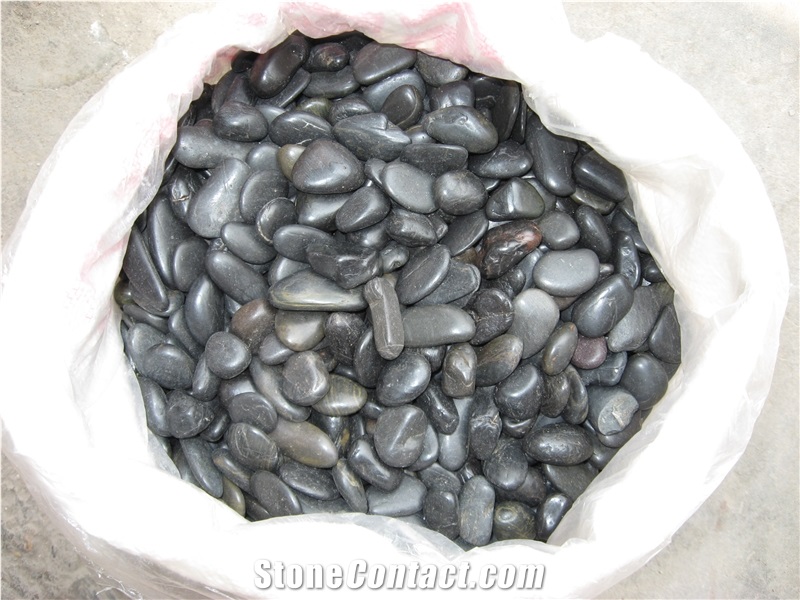 Black Pebble Stone, Pebbles,river Stone