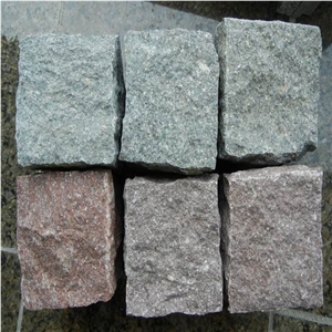 Porphyry Cube Stone, Porphyry Green Granite Cube Stone