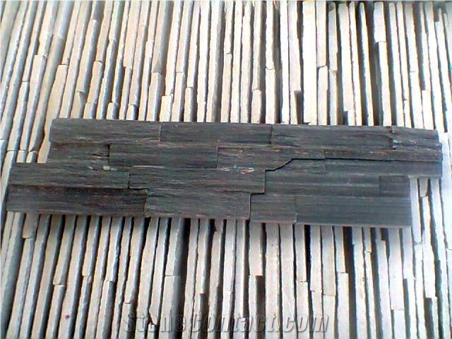 Exterior Natural Slate Stone Veneer, Black Slate Veneer