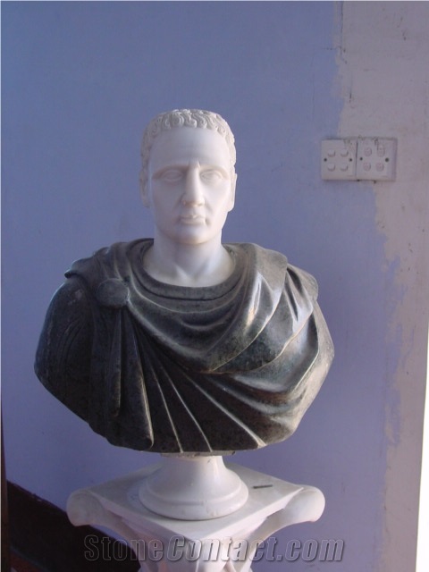 Man Marble Stone Bust Sculpture