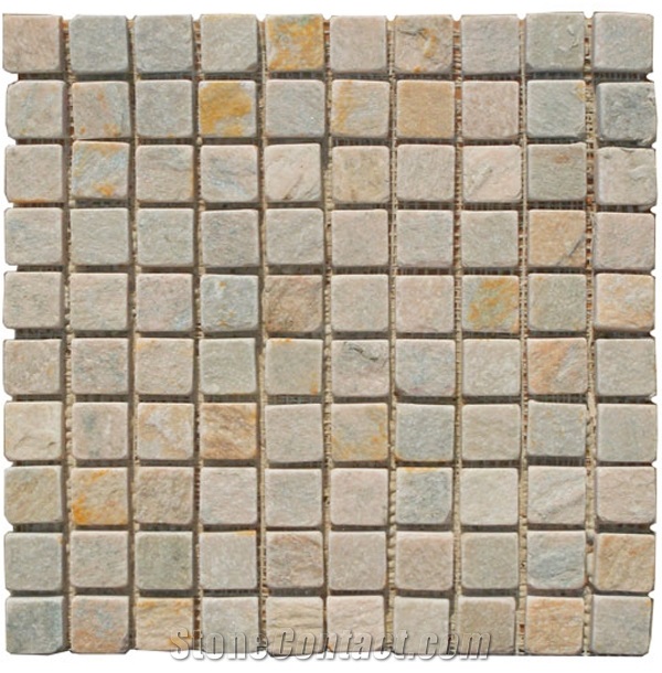 Multicolor Slate Mosaic, Rustic Slate Mosaic