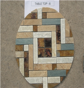 Natural Stone Mosaic Table Patterns