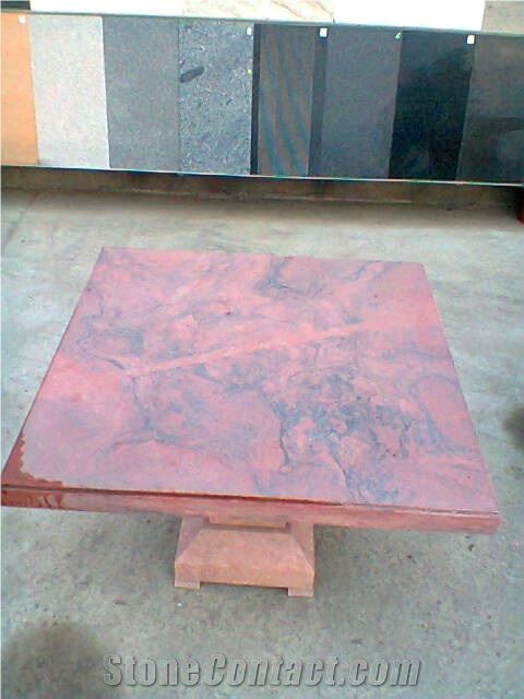 Natural Stone Tables, Zi Hong Yu Red Granite Tables