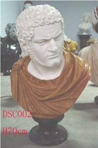 Stone Busts Of Beautiful Colour Matching Man