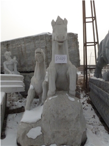 Stone Horse Statues, Beijing White Marble Statues