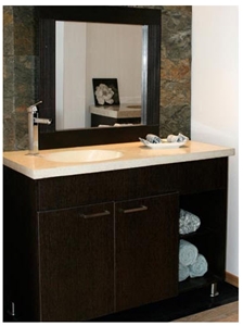 Jerusalem Gold Grey Bathroom Vanity Top, Jerusalem Gold Grey Beige Limestone Bathroom Vanity Top
