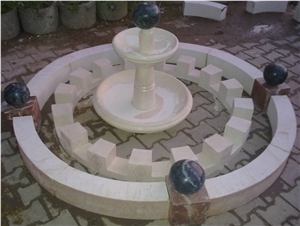 Creamo Bello Beige Marble Fountain