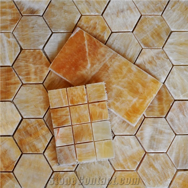 Honey Onyx Mosaic, Yellow Onyx Mosaic