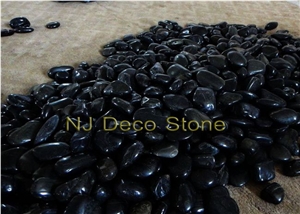 Black Pebble Cobble Stone Best Seller, Black Basalt Pebbles