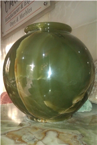 Onyx Jars, Green Onyx Artifacts, Handcrafts