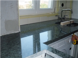 Verde Maritaca Granite Worktops, Green Granite Kitchen Countertops