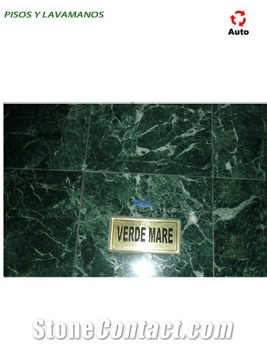 Verde Mare Oscuro Marble Tiles, Guatemala Green Marble