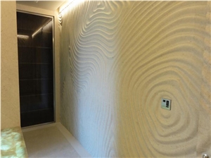 Sunny Beige Marble Cnc Wall Panels