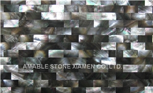 Black Mother Of Pearl Mosaic Tiles
