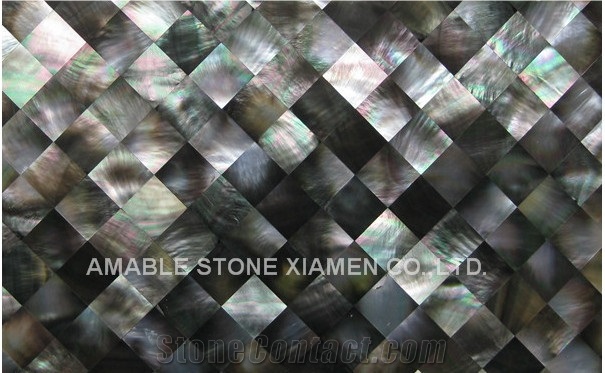 Black Mother Of Pearl Mosaic/Tiles