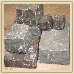 Black Basalt Vietnam Cobbles, Cubes