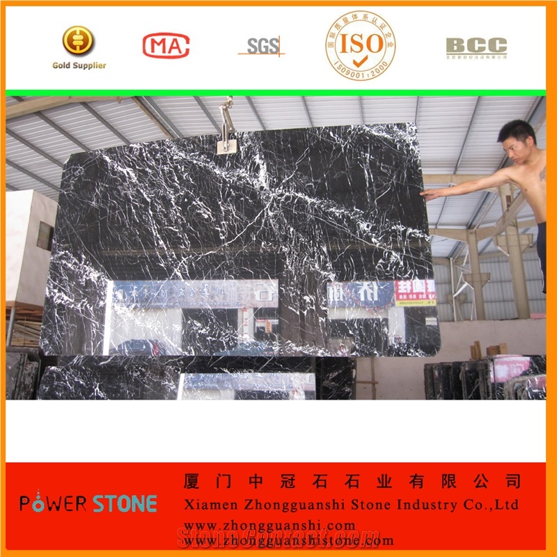 China Nero Marquina Marble with Perfect Prices
