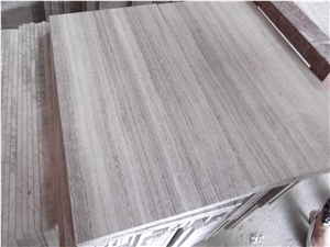 Chinese White Wooden Marble Marble Slabs & Tiles