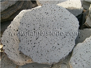 Moon Surface Basalt Lava Stone Irregular Stepping, Moon Surface Grey Basalt Cobble, Pavers