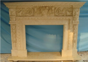 Indoor Decoration Natural Stone Fireplace