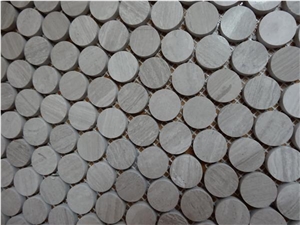 Chenille White Marble Mosaic,High Quality Marble Mosaic for Inside or Outside Decoration