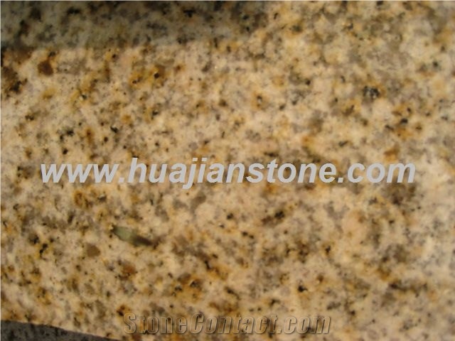 Bushhammered Rusty Yellow Granite, G350 Golden Gra