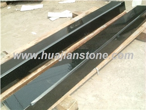 China Black Granite Polished Kerbstone