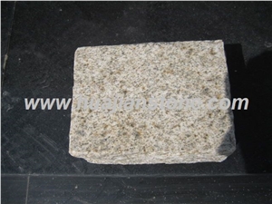 G350 Golden Grain Granite,G350 Yellow Granite Cobble, Pavers