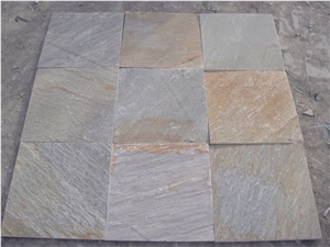 Quartzite Flooring Tile, China Green Quartzite Slabs & Tiles